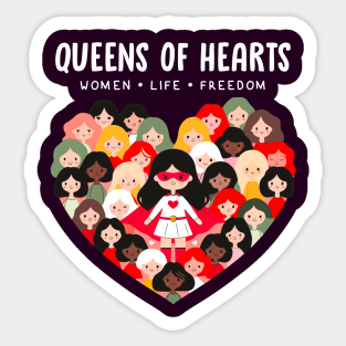 QUEENS OF HEARTS Sticker